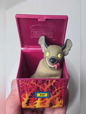 Burger King Kids Club Meal Toy The Lion King Ed the Hyena Finger Puppet ~Read